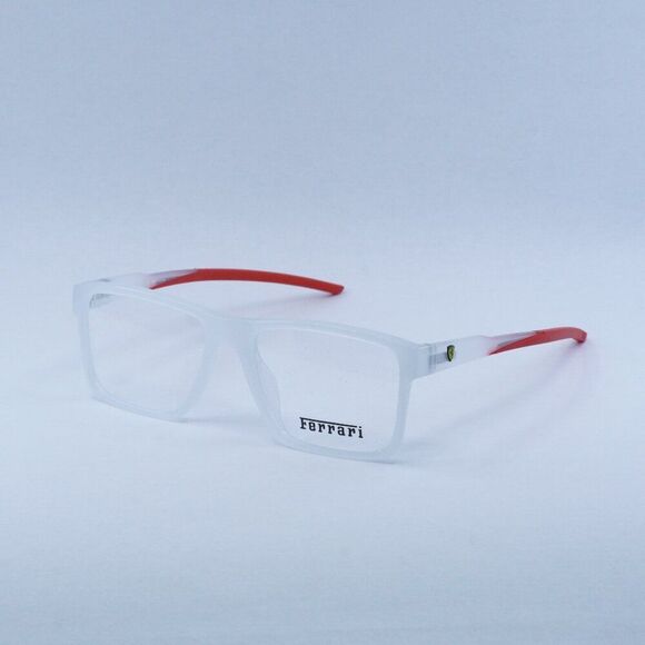 🕶️ New Ferrari Scuderia FZ8007U 505 Eyeglasses - Transparent Grey Frame - Picture 1 of 9